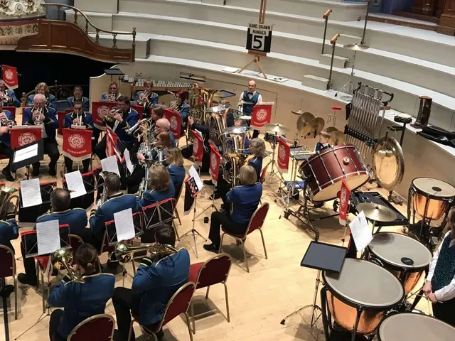 Garforth Brass competing at the 2018 Yorkshire regional contest, conducted by John Thompson.